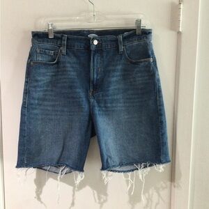 Old navy frayed edge dark denim shorts